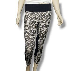 Lululemon Pace Rival Crop Full On Luxtreme Leggings Womens 4 Ace Spot Grain Blac